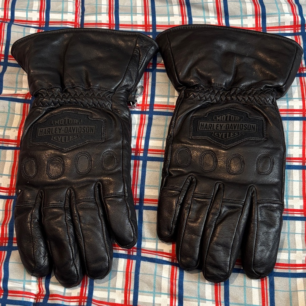 Harley-Davidson Dark Leather Riding Gloves